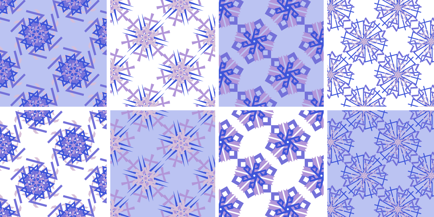 Пример шрифта P22 Snowflakes #4